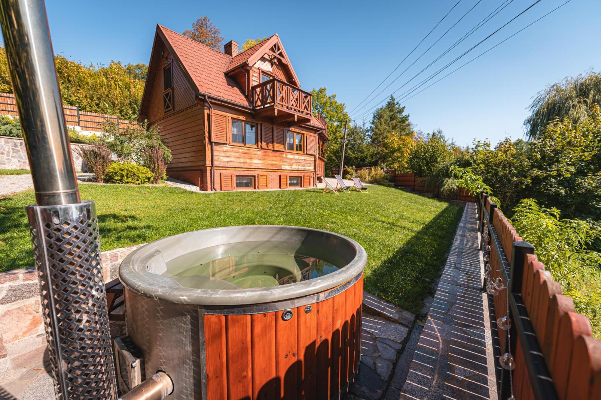 Bug Na Skarpie - Domek Wypoczynkowy Z Jacuzzi I Kominkiem Drohiczyn Eksteriør billede